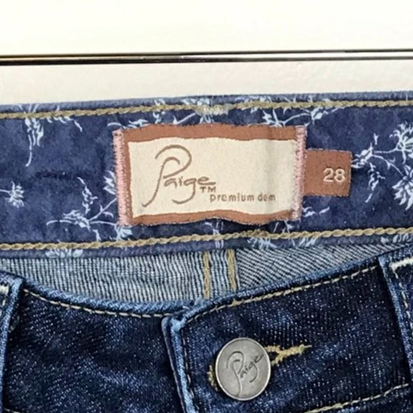 Paige Premium Denim Hollywood Hills Classic Rise Boot Jeans Bootcut Size 28 - Picture 7 of 13